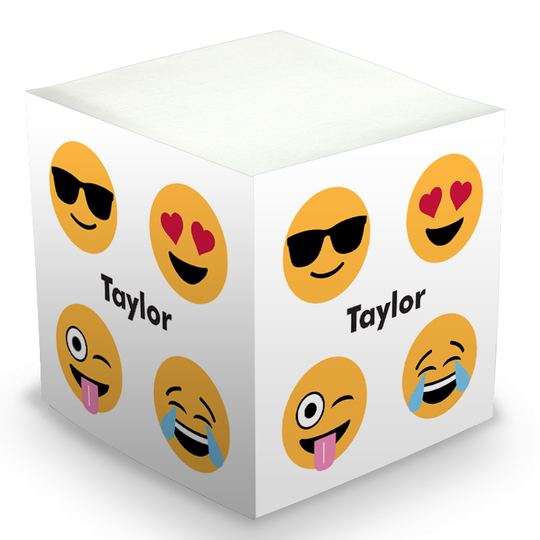 Emoji Faces Sticky Memo Cube